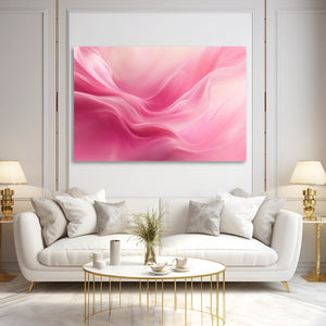 Whispering Waves Pink Abstract Art | MusaArtGallery™