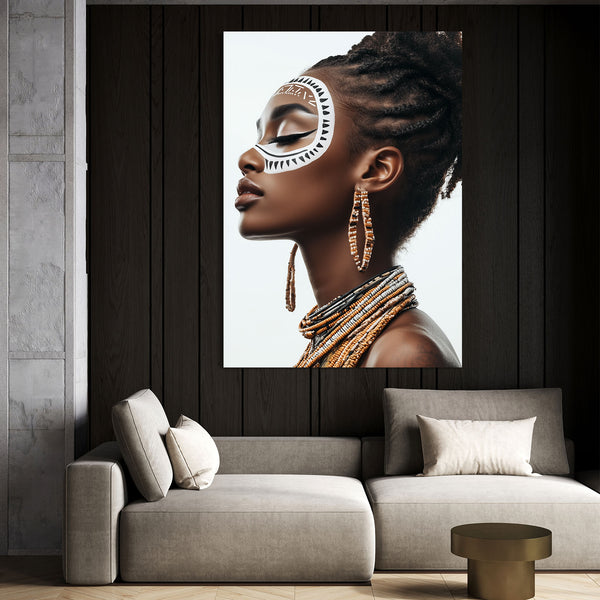 White African Wall Art Decor