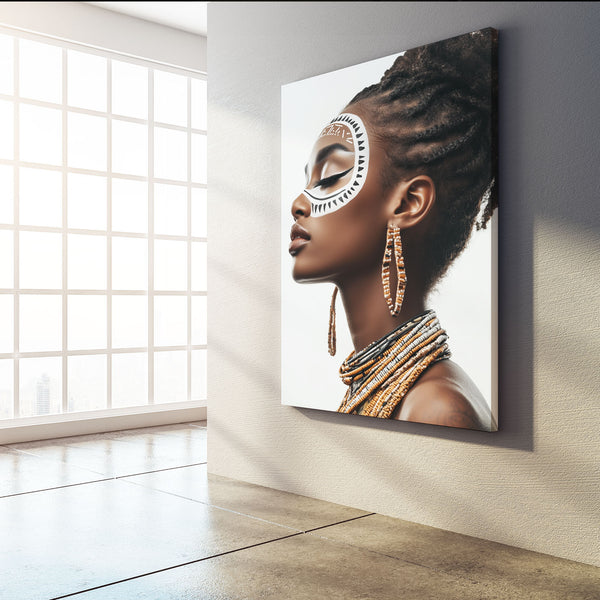 White African Wall Art Decor