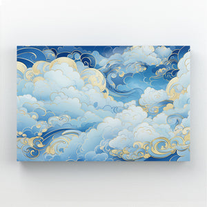 White and Gold Abstract Wall Art | MusaArtGallery™