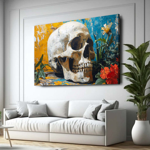 White and Red Skull Art | MusaArtGallery™