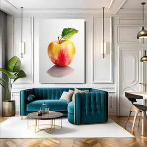 White Apple Wall Art