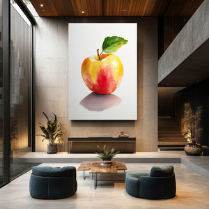 White Apple Wall Art