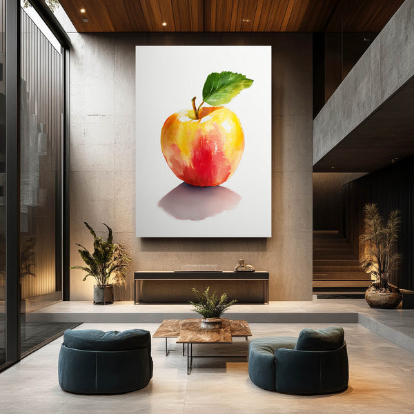 White Apple Wall Art