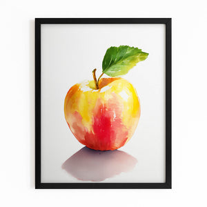 White Apple Wall Art