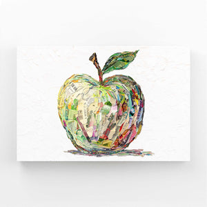 White Apple Wall Decor
