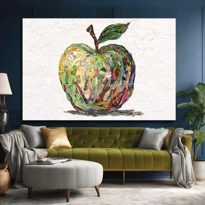 White Apple Wall Decor