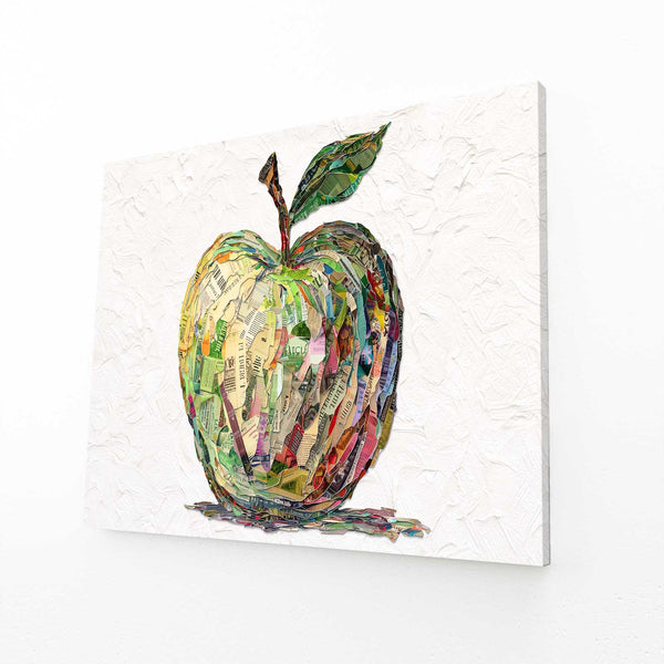 White Apple Wall Decor