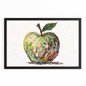 White Apple Wall Decor