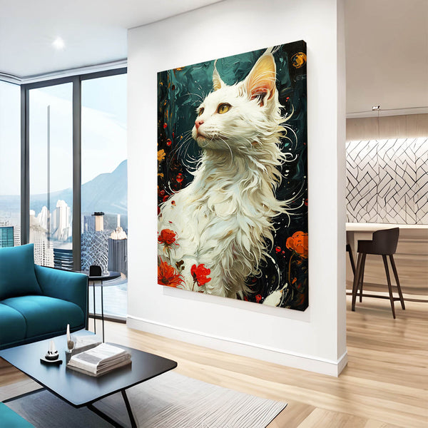 White Art Cat | MusaArtGallery™