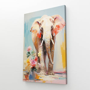 White Asian Elephant Wall Art | MusaArtGallery™