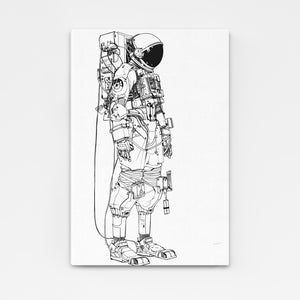 White Astronaut Art  | MusaArtGallery™