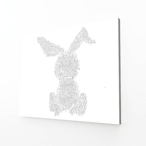 White Bunny Print