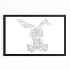 White Bunny Print