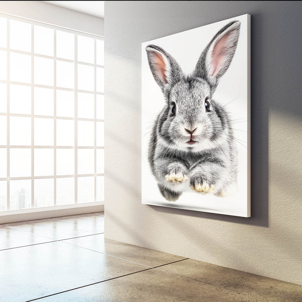 White Bunny Wall Art