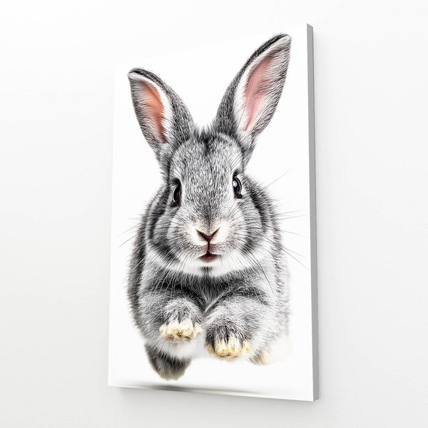 White Bunny Wall Art