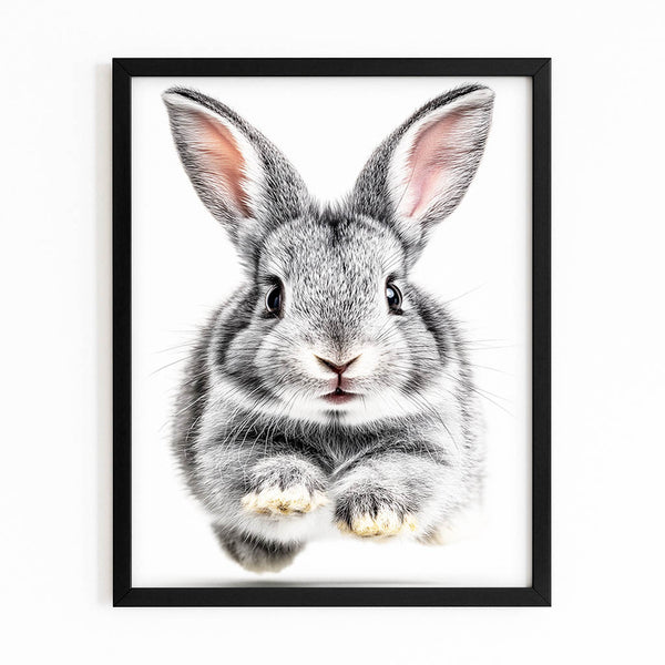 White Bunny Wall Art