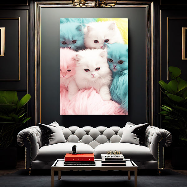 White Cat Wall Art | MusaArtGallery™