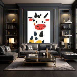 White Cow Print