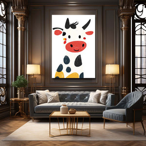 White Cow Print