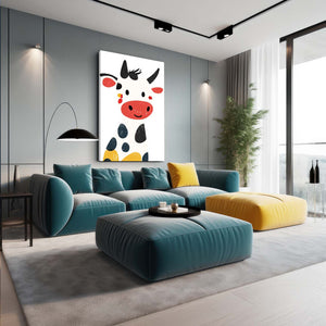White Cow Print
