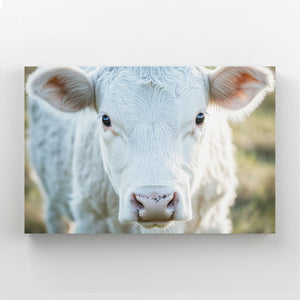 White Cow Wall Art