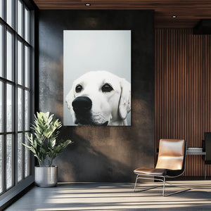 White Dog Wall Art