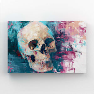 White Drawing Skull Art | MusaArtGallery™