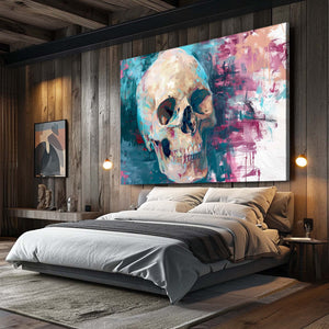 White Drawing Skull Art | MusaArtGallery™