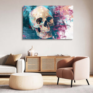 White Drawing Skull Art | MusaArtGallery™