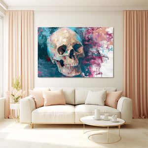 White Drawing Skull Art | MusaArtGallery™