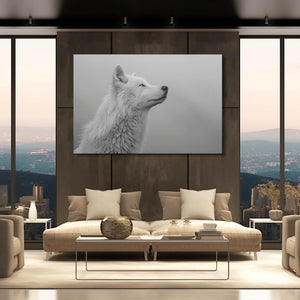 White Female Wolf Art | MusaArtGallery™