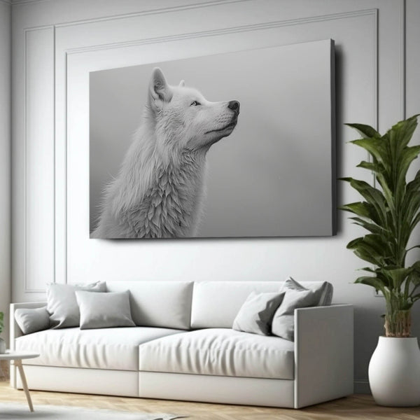 White Female Wolf Art | MusaArtGallery™