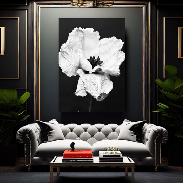 White Flower Wall Art