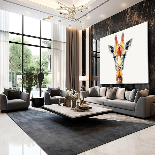 White Giraffe Wall Art