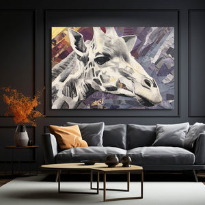 White Giraffe Wall Decor