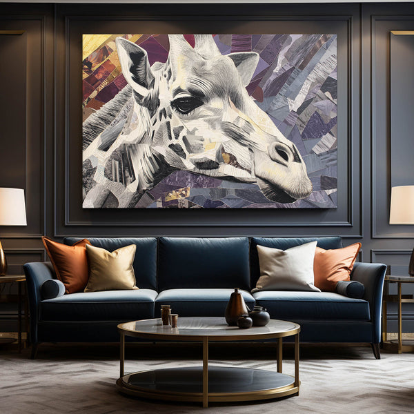 White Giraffe Wall Decor