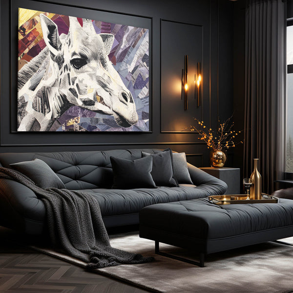 White Giraffe Wall Decor