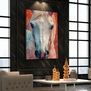 White Head Horse Art