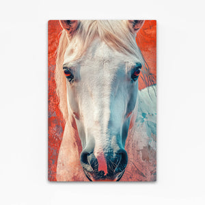 White Head Horse Art
