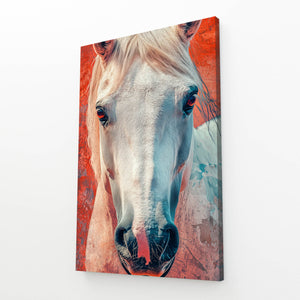 White Head Horse Art