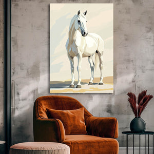 White Horse Wall Decor
