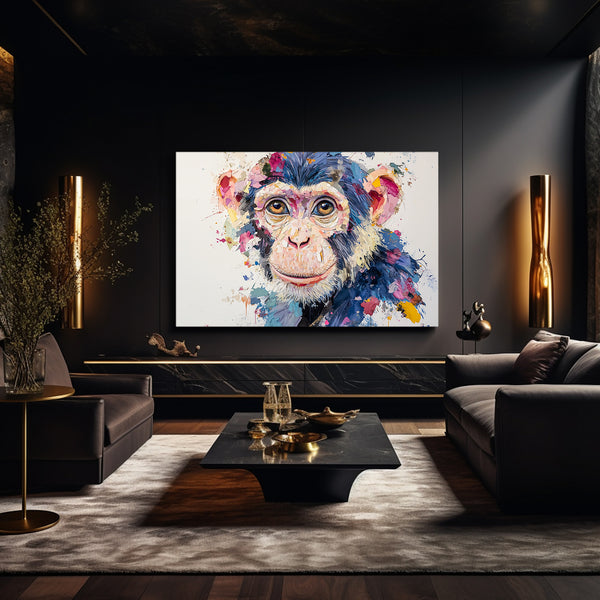 White Monkey Canvas