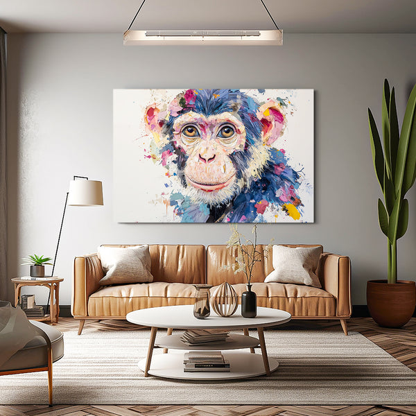 White Monkey Canvas
