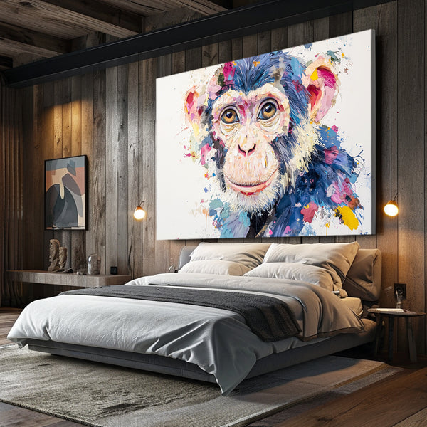 White Monkey Canvas
