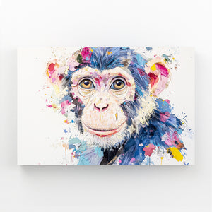White Monkey Canvas