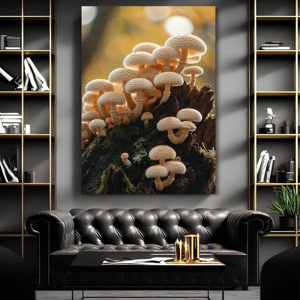White Mushroom Art | MusaArtGallery™