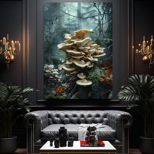 White Mushroom Wall Art | MusaArtGallery™