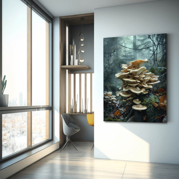 White Mushroom Wall Art | MusaArtGallery™