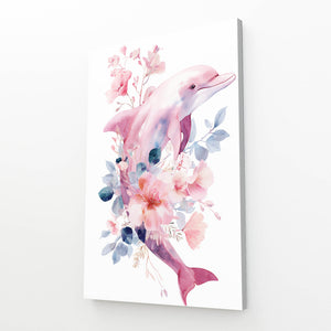 White Pink Dolphin Art